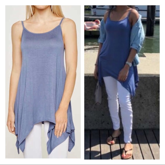 ❗️SALES ❗️SPAGHETTI STRAP HEM TUNIC TOP - Picture 3 of 8